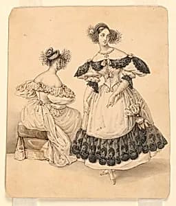 Costume Illustration by Pierre Numa Bassaget, French