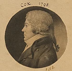 Cox by Charles Balthazar Julien Févret de Saint-Mémin, 12 Mar 1770 - 23 Jun 1852