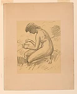 Crouching Female Nude