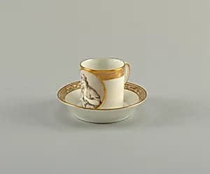 Cup and Saucer by Manufacture de Nast, French, founded ca. 1783 - 1835