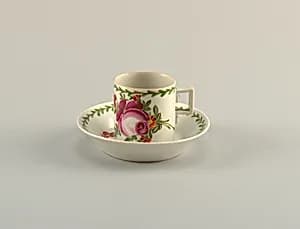 Cup and Saucer by Wallendorf Porcelain Manufactory, German, established 1764