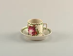 Cup and Saucer by Wallendorf Porcelain Manufactory, German, established 1764