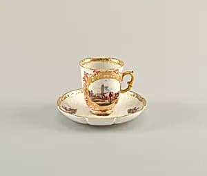 Cup and Saucer by Meissen Porcelain Manufactory, German, active from 1710 to the present