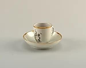 Cup and saucer by Unknown