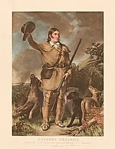 Davy Crockett by C. Stuart, active c. 1839