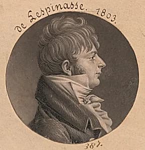 de Lespinasse by Charles Balthazar Julien Févret de Saint-Mémin, 12 Mar 1770 - 23 Jun 1852