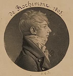 de Rochemont by Charles Balthazar Julien Févret de Saint-Mémin, 12 Mar 1770 - 23 Jun 1852