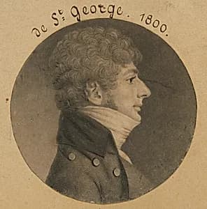 de St. George by Charles Balthazar Julien Févret de Saint-Mémin, 12 Mar 1770 - 23 Jun 1852