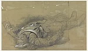 Dead Soldier by Ange-Louis Janet Lange, French, 1815–1872