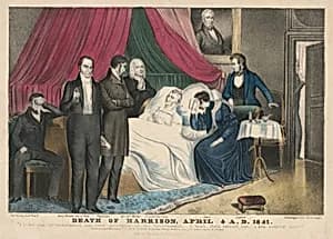 Death of Harrison by Nathaniel Currier, 27 Mar 1813 - 20 Nov 1888
