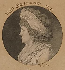Debby Davenport by Charles Balthazar Julien Févret de Saint-Mémin, 12 Mar 1770 - 23 Jun 1852