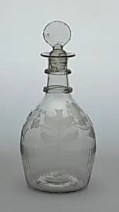 Decanter and stopper by Unknown