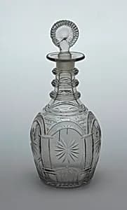 Decanter and stopper by Unknown