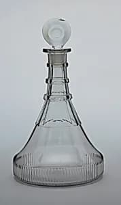 Decanter and stopper by Unknown