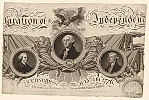 Declaration of Independence by James Barton Longacre, 11 Aug 1794 - 1 Jan 1869