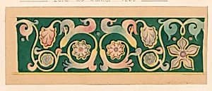 Decorative panel for July Festival by Félix Duban, French, 1797 - 1870