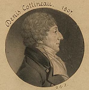Denis Nicholas Cottineau by Charles Balthazar Julien Févret de Saint-Mémin, 12 Mar 1770 - 23 Jun 1852