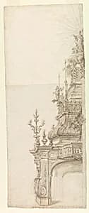 Design for a Bishop's Catafalque by Domenico Antonio Vaccaro, Italian, 1678–1745