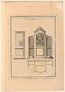 Design for a Confessional, no. 5 by Brother Isidore of the Billets Carmelites