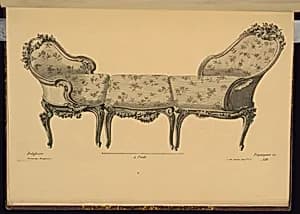 Design for a Daybed by Jean-Charles Delafosse, French, 1734 – 1789