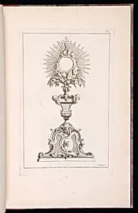 Design for a Monstrance by Thomas Lainé, French, 1682 – 1739