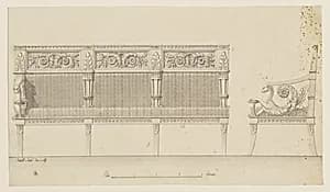 Design for a Sofa by Brothers Santi, Rome, Italy