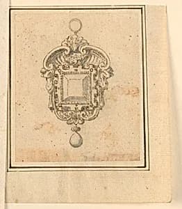 Design for pendant with gaines by Unknown