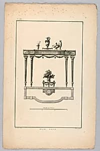 Design for Table by Augustin Nicolas Foin, French, 1726–c. 1759