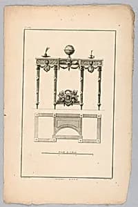 Design for Table by Augustin Nicolas Foin, French, 1726–c. 1759