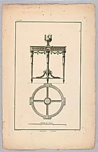 Design for Table by Augustin Nicolas Foin, French, 1726–c. 1759