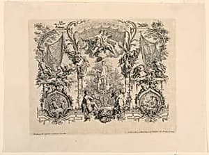 Design for Tapestry by Charles-Nicolas Cochin the elder, French, 1688–1754