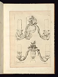 Designs for Candelabra by Pierre Germain, French, 1703 - 1783