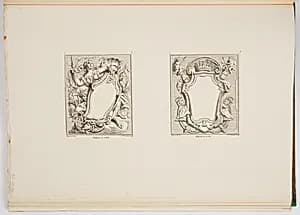 Designs for Cartouches by Gilles-Marie Oppenord, French, 1672–1742