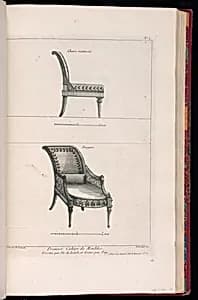 Designs for Chairs by Richard de Lalonde, French, active 1780–96