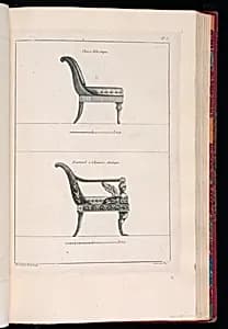 Designs for Chairs by Richard de Lalonde, French, active 1780–96