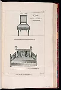 Designs for Chairs by Richard de Lalonde, French, active 1780–96