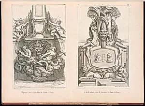 Designs for Fountains by Gilles-Marie Oppenord, French, 1672–1742