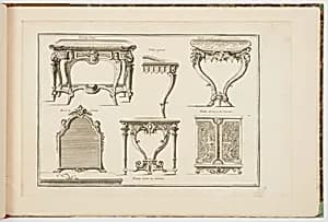 Designs for Furniture by André-Charles Boulle, French, 1642 – 1732