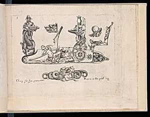 Designs for Gun Parts and Ornament by François Marcou, French, 1595 – 1660
