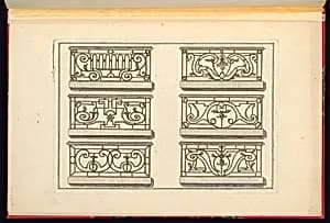 Designs for Iron Balconies by Moreau, French, active 18th century