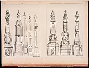 Designs for Obelisks by Gilles-Marie Oppenord, French, 1672–1742