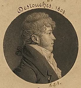 Destouches by Charles Balthazar Julien Févret de Saint-Mémin, 12 Mar 1770 - 23 Jun 1852