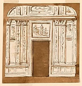 Door wall elevation by Giuseppe Barberi, Italian, 1746–1809