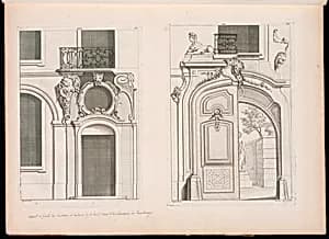 Doorway Designs by Gilles-Marie Oppenord, French, 1672–1742