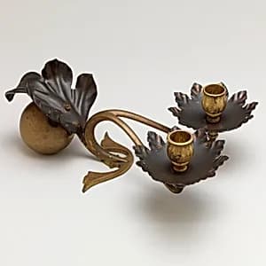 Double Candleholder by W.A.S. Benson Ltd., England, 1880 - 1920