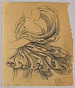 Drapery Study by Francis Augustus Lathrop, (American, 1849–1909)