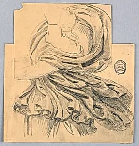 Drapery Study by Francis Augustus Lathrop, (American, 1849–1909)