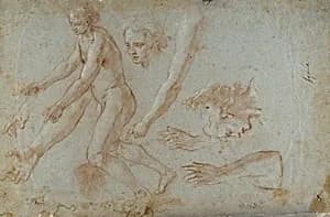 Drawing by Pietro Aquila, Italian