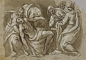 Drawing by Giacomo Palma, the younger, Italian