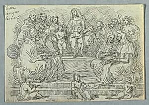 Drawing by Felice Giani, Italian, 1758–1823